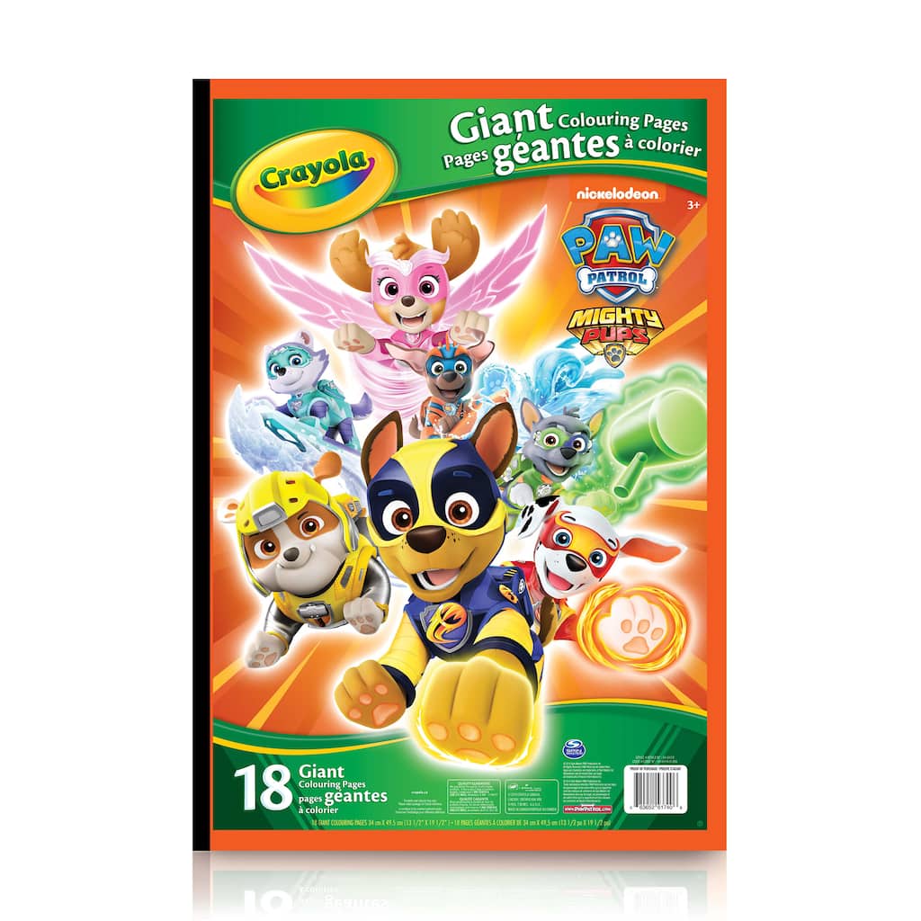 Crayola® Paw Patrol™ Colouring Pages, Mighty Pups